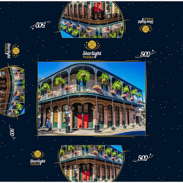 French Quarter in New Orleans, Louisiana 500 Jigsaw Puzzle box 3D Modell
