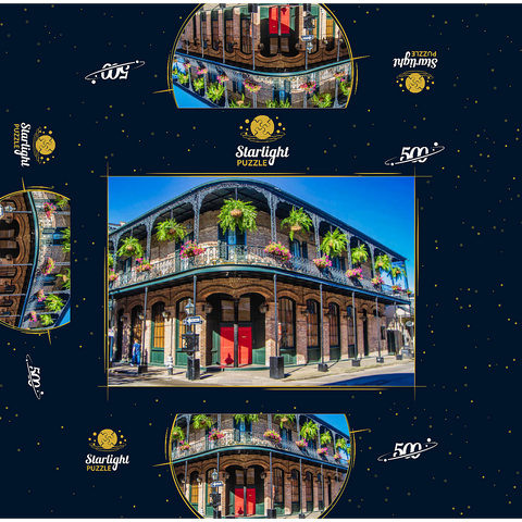 French Quarter in New Orleans, Louisiana 500 Jigsaw Puzzle box 3D Modell