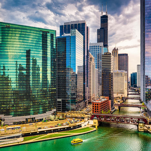 Chicago, Illinois, USA 100 Jigsaw Puzzle 3D Modell