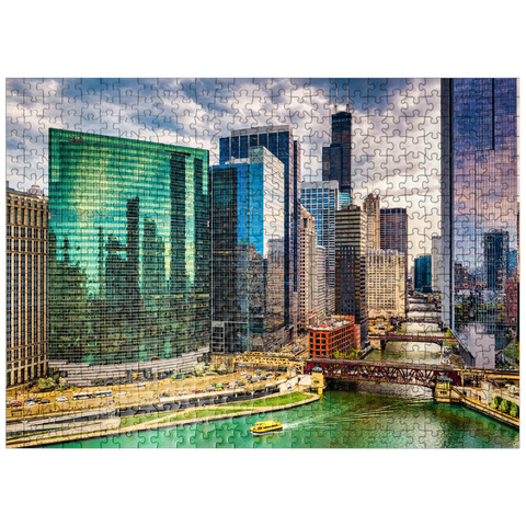 puzzleplate Chicago, Illinois, USA 500 Jigsaw Puzzle