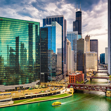 Chicago, Illinois, USA 500 Jigsaw Puzzle 3D Modell