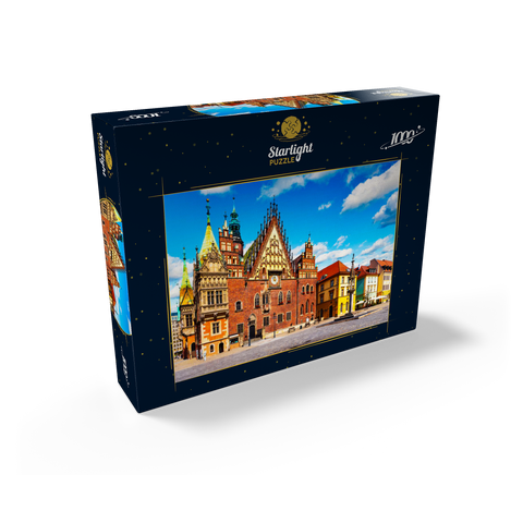 The old city hall building on the market square in the old town of Wroclaw, Poland 1000 Jigsaw Puzzle box view1