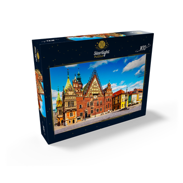 The old city hall building on the market square in the old town of Wroclaw, Poland 100 Jigsaw Puzzle box view1