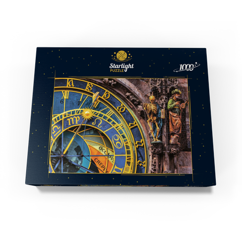 Detail of the Prague Astronomical Clock (Orloj), Prague 1000 Jigsaw Puzzle box view1