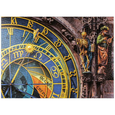 puzzleplate Detail of the Prague Astronomical Clock (Orloj), Prague 1000 Jigsaw Puzzle