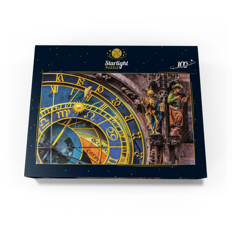 Detail of the Prague Astronomical Clock (Orloj), Prague 100 Jigsaw Puzzle box view1