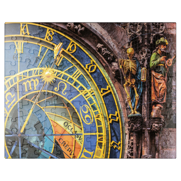 puzzleplate Detail of the Prague Astronomical Clock (Orloj), Prague 100 Jigsaw Puzzle