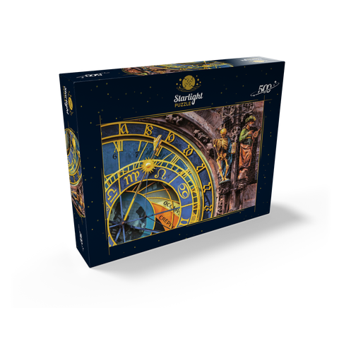 Detail of the Prague Astronomical Clock (Orloj), Prague 500 Jigsaw Puzzle box view1