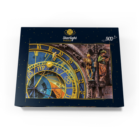 Detail of the Prague Astronomical Clock (Orloj), Prague 500 Jigsaw Puzzle box view1