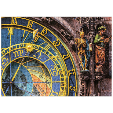 puzzleplate Detail of the Prague Astronomical Clock (Orloj), Prague 500 Jigsaw Puzzle