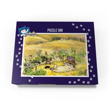 Jacob the cat - a break is a must! 500 Jigsaw Puzzle box view1