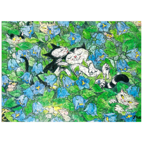 puzzleplate Jacob the cat - It shall remain a secret! 500 Jigsaw Puzzle