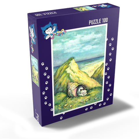 Kater Jacob - Rather cuddle than shells! 100 Jigsaw Puzzle box view1