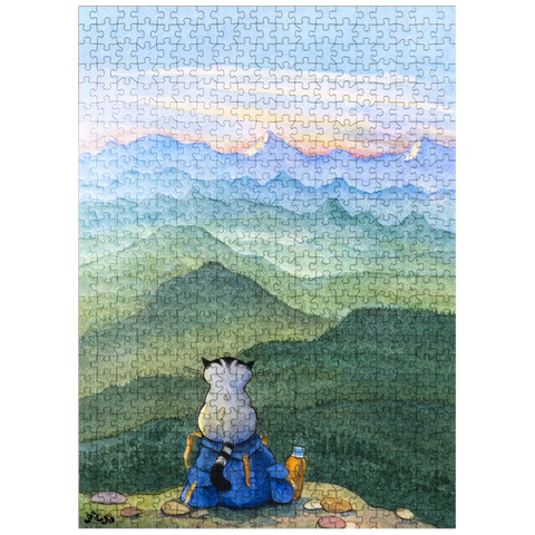 puzzleplate Jacob the cat - Nothing is impossible! 500 Jigsaw Puzzle