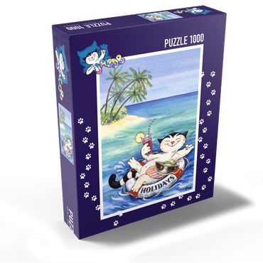 Jacob the cat - Happy vacations! 1000 Jigsaw Puzzle box view1