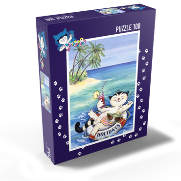 Jacob the cat - Happy vacations! 100 Jigsaw Puzzle box view1