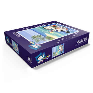 Jacob the cat - Happy vacations! 500 Jigsaw Puzzle box view1
