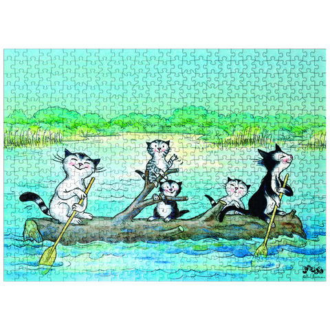 puzzleplate Jacob the cat - The adventure 500 Jigsaw Puzzle