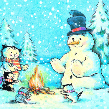Jacob the cat - The snowman 500 Jigsaw Puzzle 3D Modell