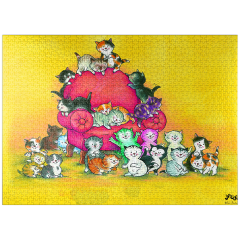 puzzleplate Jacob the cat - A big family 1000 Jigsaw Puzzle