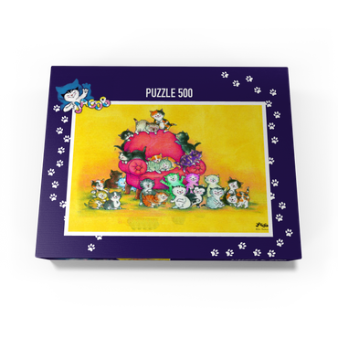 Jacob the cat - A big family 500 Jigsaw Puzzle box view1