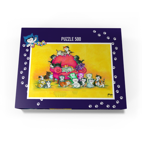 Jacob the cat - A big family 500 Jigsaw Puzzle box view1