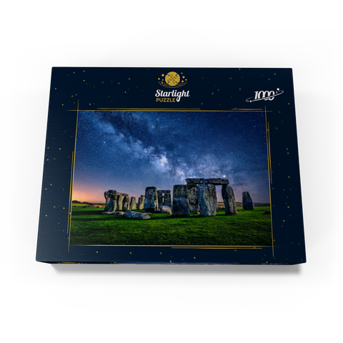 The Milky Way over Stonehenge, Amesbury, England 1000 Jigsaw Puzzle box view1