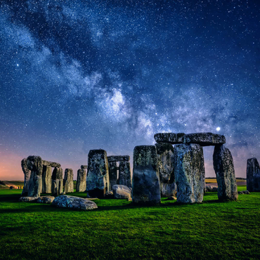 The Milky Way over Stonehenge, Amesbury, England 100 Jigsaw Puzzle 3D Modell