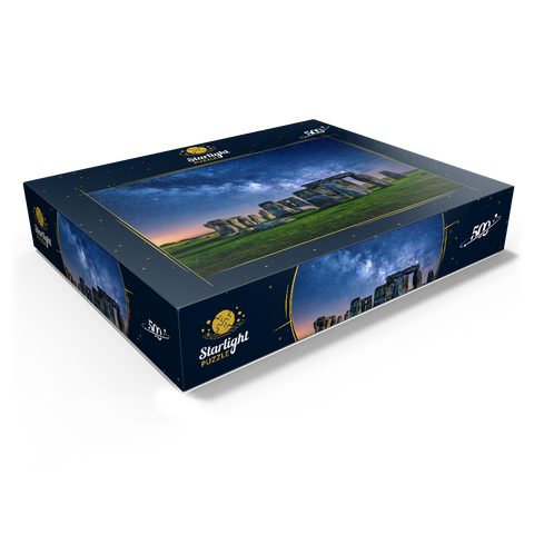 The Milky Way over Stonehenge, Amesbury, England 500 Jigsaw Puzzle box view1