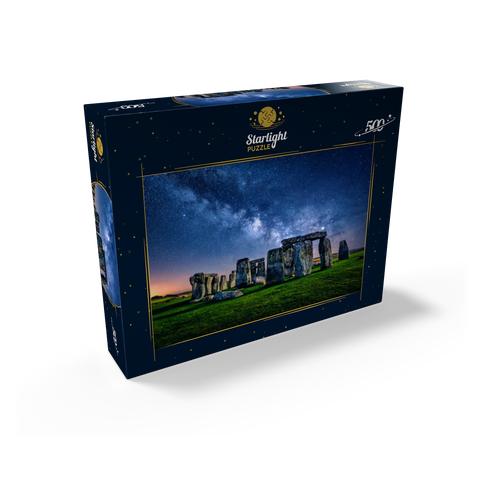 The Milky Way over Stonehenge, Amesbury, England 500 Jigsaw Puzzle box view2