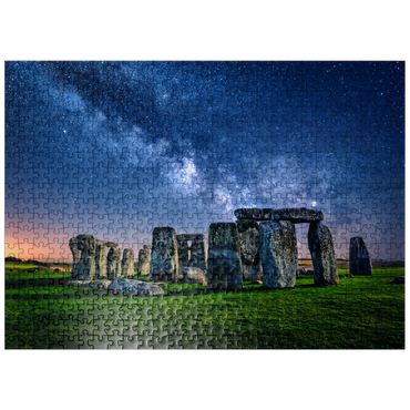 puzzleplate The Milky Way over Stonehenge, Amesbury, England 500 Jigsaw Puzzle