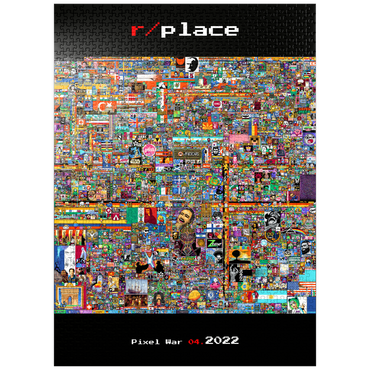 puzzleplate r/place Pixel War 04.2022 - Complete Artwork 1000 Jigsaw Puzzle