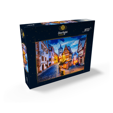 Rothenburg ob der Tauber by night, Romantic Road in Bavaria, Germany 1000 Jigsaw Puzzle box view1