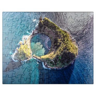 puzzleplate Vila Franca do Campo Island, Sao Miguel Island, Azores, Portugal 100 Jigsaw Puzzle