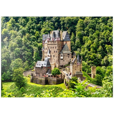 puzzleplate Eltz Castle, Wierschem, Rhineland-Palatinate, Germany 1000 Jigsaw Puzzle