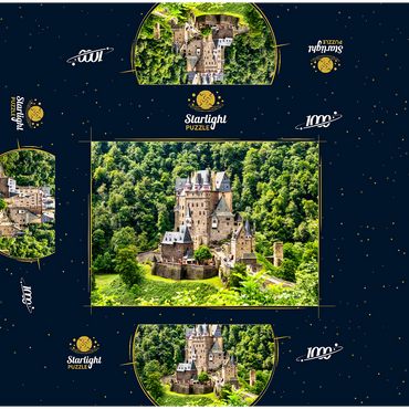 Eltz Castle, Wierschem, Rhineland-Palatinate, Germany 1000 Jigsaw Puzzle box 3D Modell