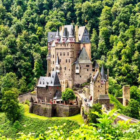 Eltz Castle, Wierschem, Rhineland-Palatinate, Germany 100 Jigsaw Puzzle 3D Modell