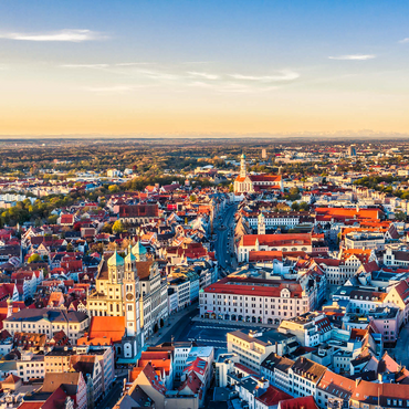 Augsburg city from above 1000 Jigsaw Puzzle 3D Modell