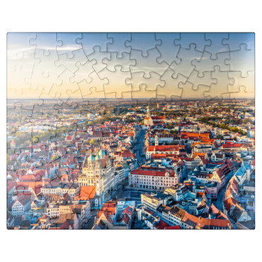 puzzleplate Augsburg city from above 100 Jigsaw Puzzle