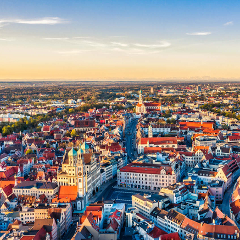 Augsburg city from above 100 Jigsaw Puzzle 3D Modell
