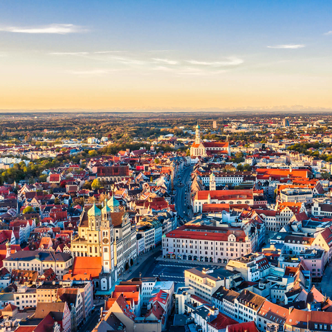 Augsburg city from above 500 Jigsaw Puzzle 3D Modell