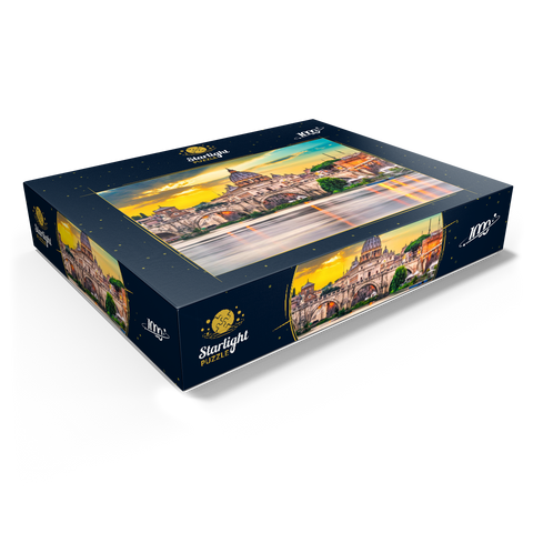 St. Peter's Basilica and Ponte Vittorio Emanuele II in Vatican, Rome, Italy 1000 Jigsaw Puzzle box view1