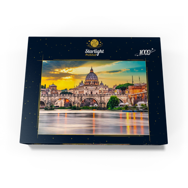 St. Peter's Basilica and Ponte Vittorio Emanuele II in Vatican, Rome, Italy 1000 Jigsaw Puzzle box view1