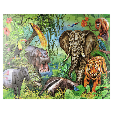 puzzleplate Animals of the rainforest 100 Jigsaw Puzzle