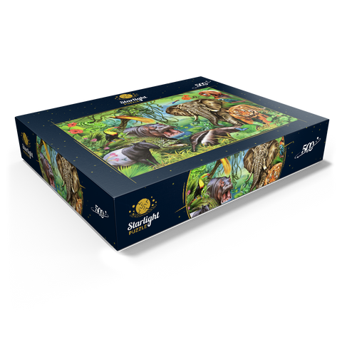Animals of the rainforest 500 Jigsaw Puzzle box view1