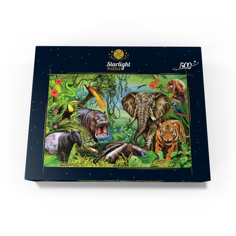 Animals of the rainforest 500 Jigsaw Puzzle box view1