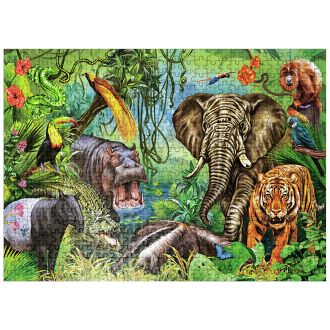 puzzleplate Animals of the rainforest 500 Jigsaw Puzzle