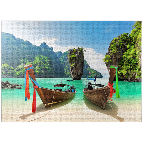 puzzleplate Bond island near Phuket in Thailand 1000 Jigsaw Puzzle