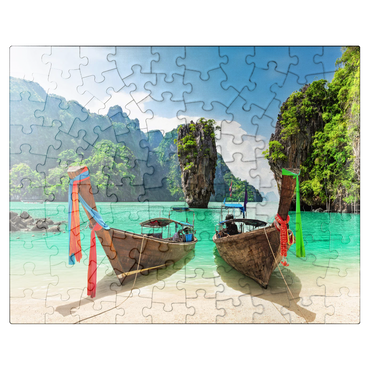 puzzleplate Bond island near Phuket in Thailand 100 Jigsaw Puzzle