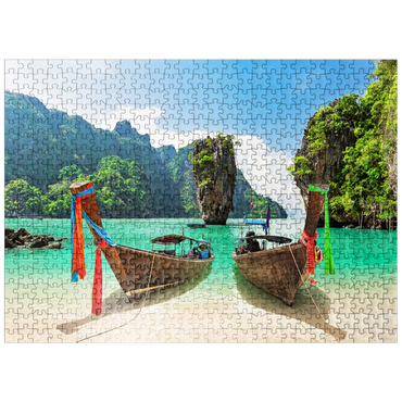 puzzleplate Bond island near Phuket in Thailand 500 Jigsaw Puzzle